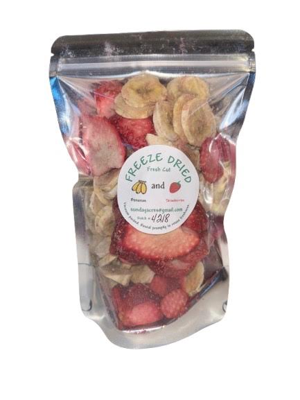 Freeze Dried Banana & Strawberry Mix